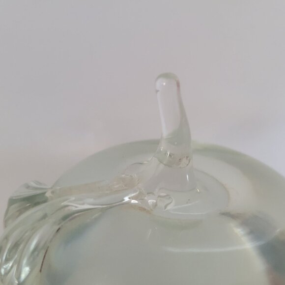Clear Glass Apple Art Decor Sculptures Peperweights - Picture 5 of 11